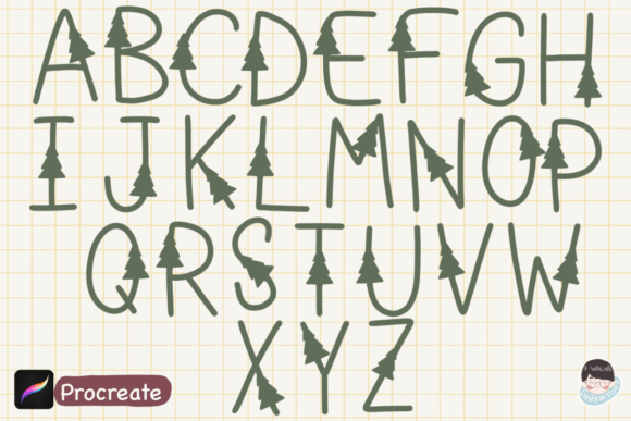 Download Christmas Alphabet Procreate Brushes, - Christmas alphabet procreate brushes Collection