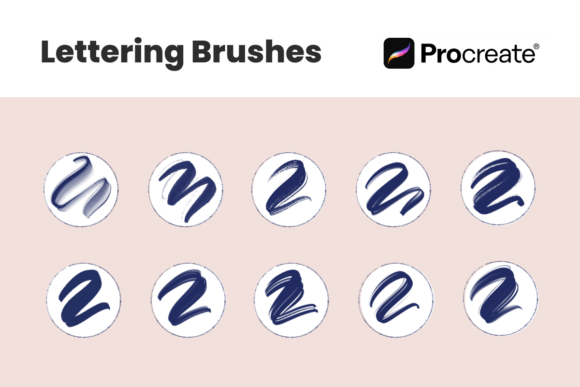 Download 10 Lettering Brushes for Procreate App - Brushes for procreate Collection