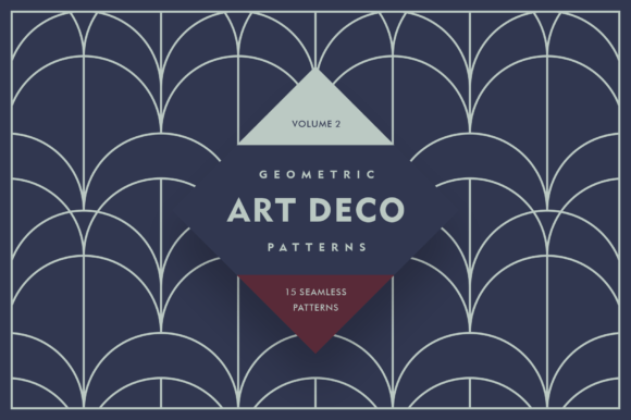 Download Geometric Art Deco Patterns V2 - Art deco patterns Collection