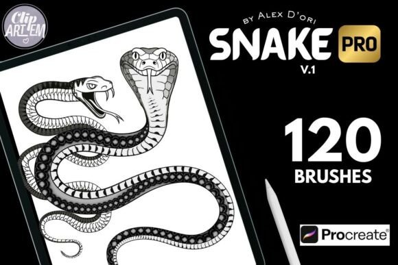 Download 120 Snake Brushes for Procreate - Brushes for procreate Collection