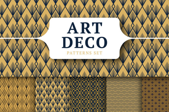 Download Art Deco Patterns Set - Art deco patterns Collection