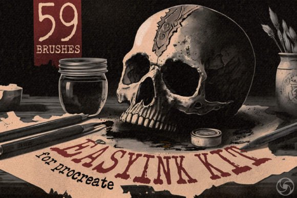 Download 59 Easy Ink Brushes for Procreate - Brushes for procreate Collection