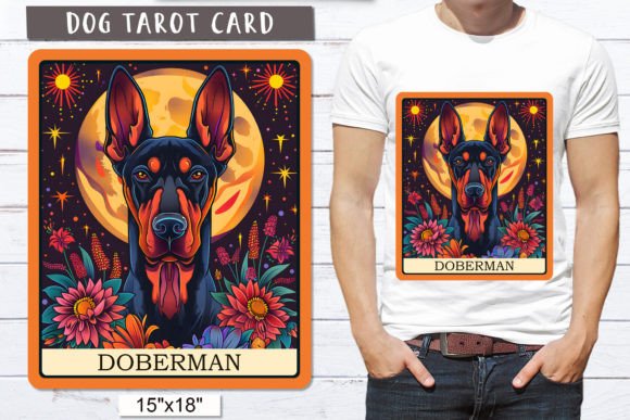 Download Doberman Clipart | Tarot Card Dog Sublim - Doberman Collection