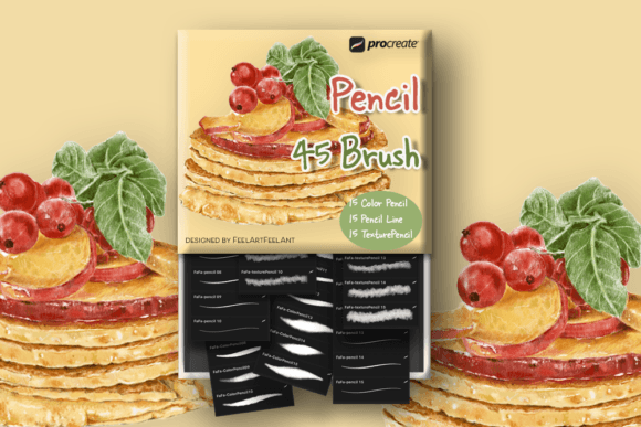 Download 45 Pencil Brushes for Procreate - Brushes for procreate Collection